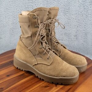 Tan Altama Army Combat Vibram Sole Hot Weather Boots - Size 9.5 W